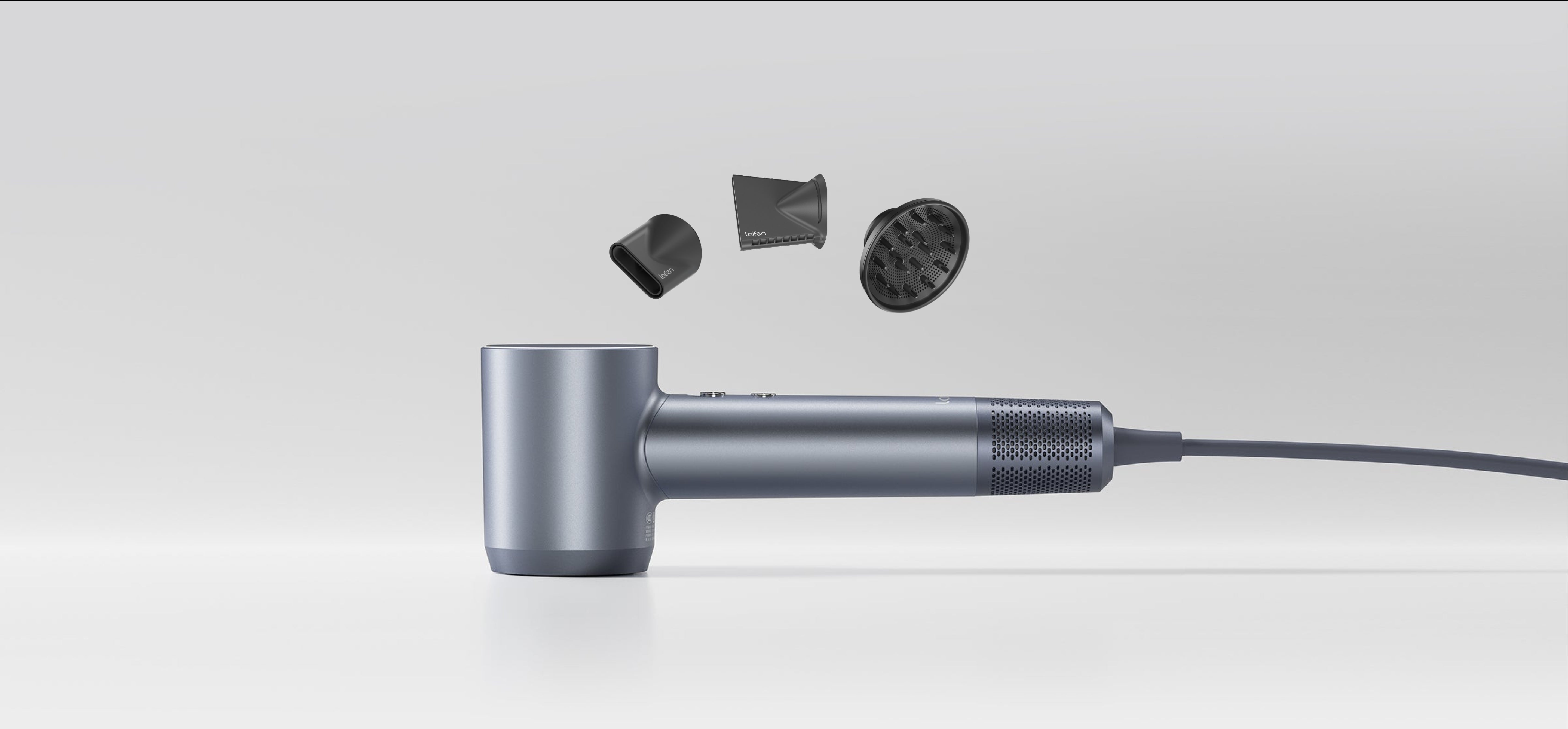 Laifen Swift Special hair dryer for curly hair with diffuser and concentrator nozzles