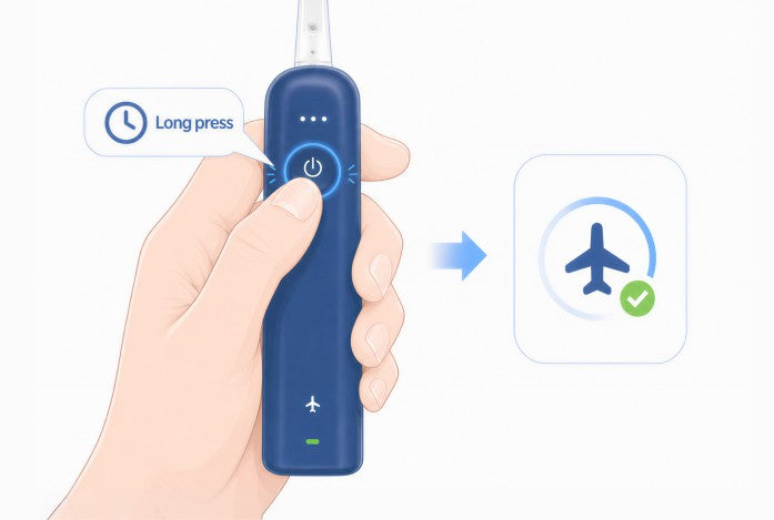 Long press to unlock/lock Travel Mode
