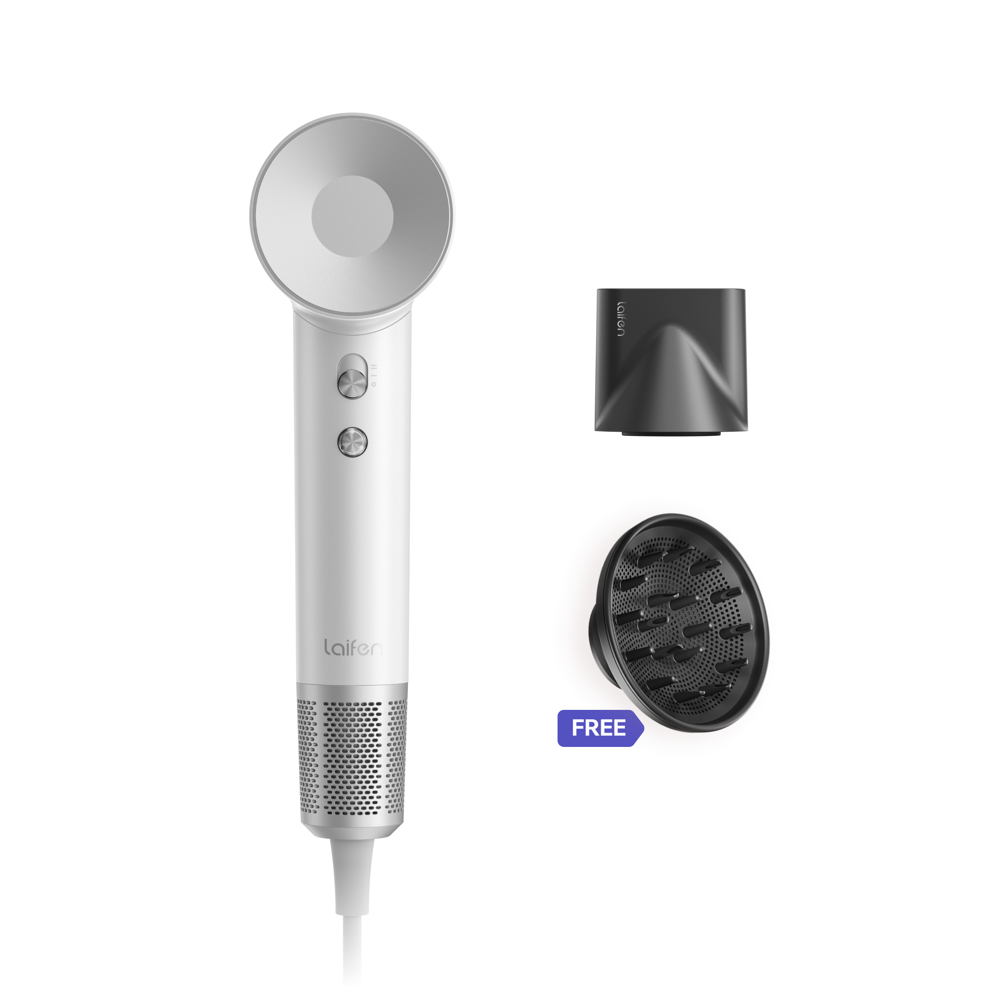 Kies uw haardroger_Pearl wit Laifen mondstuk EU