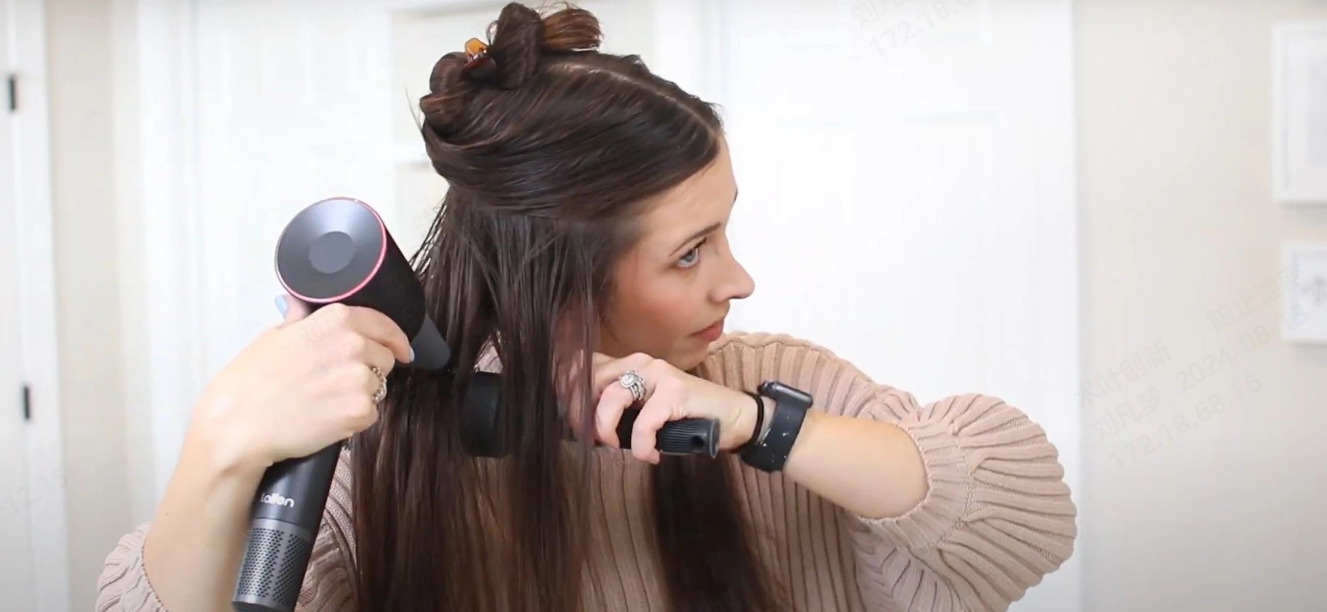 How to Straighten Your Hair with a Hair Dryer step by step