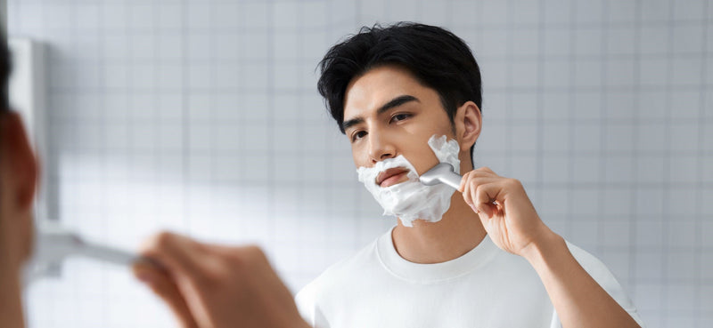 how to shave your face men