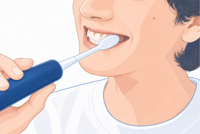 Press once to start brushing