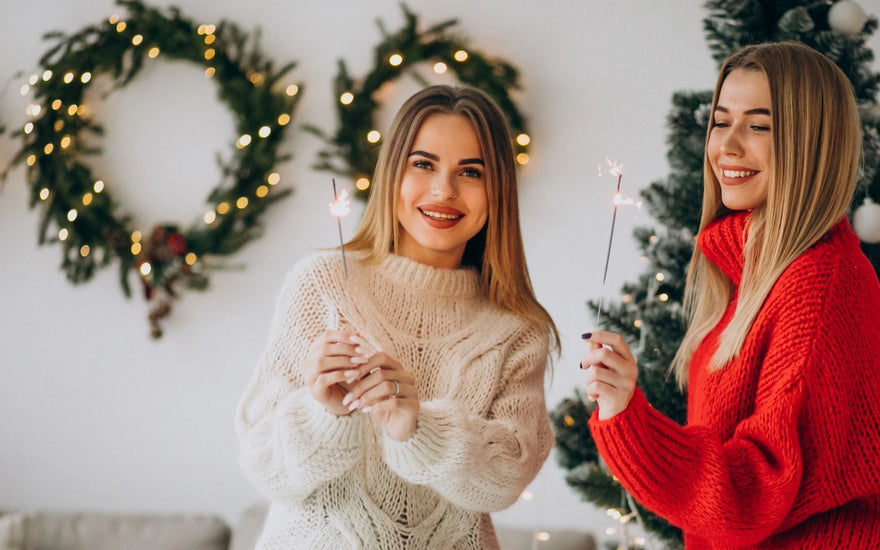 Kalėdinės plaukų spalvos idėjos