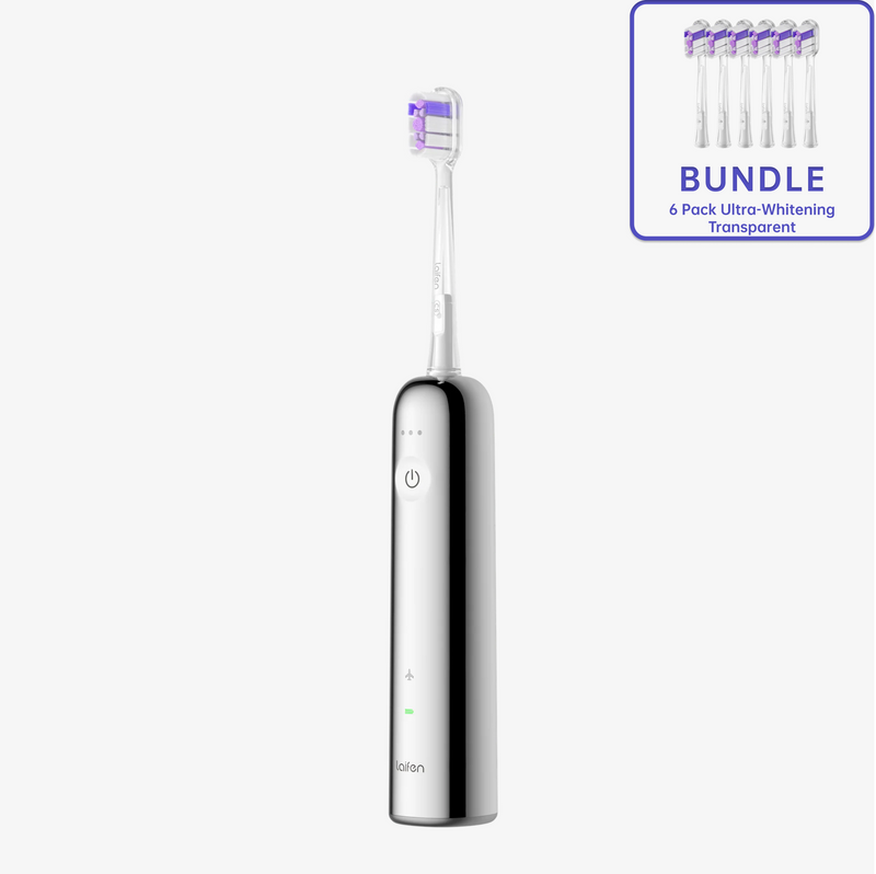 Bundel - Wave (roestvrij staal) + opzetborstel (6-pack)